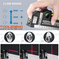 Niveau laser multifonction en gros, mesure laser de 8 pieds+, ruban à mesurer, règles standard et métriques ajustables, niveaux laser