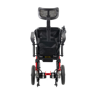 Asiento ergonómico y respaldo, silla de ruedas eléctrica ligera plegable - Product Image 5