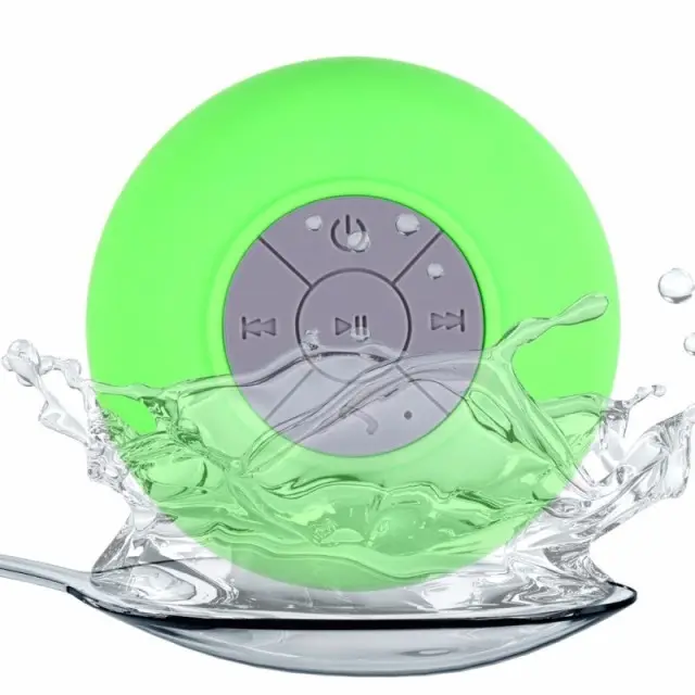 Hands Free Waterproof Car Bathroom Office Beach Stereo Subwoofer Music Mini Wireless Speaker With Suction
