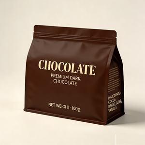 ถุงบรรจุภัณฑ์อาหารแบบตั้งได้ พิมพ์ลายตามสั่ง แบบใช้แล้วทิ้ง ก้นแบน สำหรับซีเรียล กาแฟ อาหารสัตว์ และบะหมี่ - Product Image 3