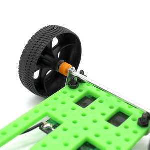 Kit de coche miniatura con energía solar para niños, juguete educativo científico con marco de plástico y diseño de formas geométricas - Product Image 2