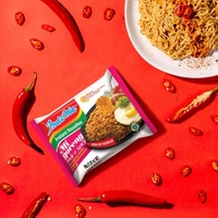 Mi Goreng Hot Chili Quick-Cook Mie Instan Pedas Kering Tepung Terigu Mie Goreng Kemasan Kotak Besar 5-Pak 80g Umur Simpan 24 Bulan