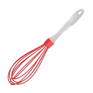 12 inch Silicone Whisk cấp thực phẩm Hướng dẫn sử dụng trứng Beater PS xử lý Hướng dẫn sử dụng kem bơ bột trộn