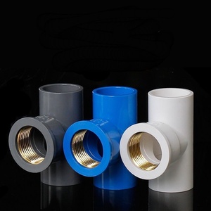 Vente en gros d'usine peut être personnalisé raccord de tuyau en plastique <span class=keywords><strong>pvc</strong></span> laiton <span class=keywords><strong>coude</strong></span> à 90 degrés <span class=keywords><strong>femelle</strong></span> filetage cuivre té norme DIN - Product Image 1