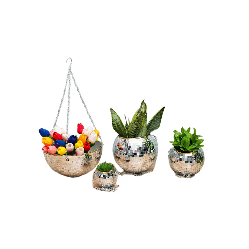 Fioriera da discoteca appesa a casa 4 "/6"/8 "/10"/12 "con Macron rope Macrame Plant Hanger per piante da interno o da esterno vasi da fiori