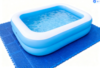 Großer Aufblasbarer Außen-Swimmingpool für Kinder und Babys Verstärkter Kunststoff-PVC Tragbarer Heim-Pool