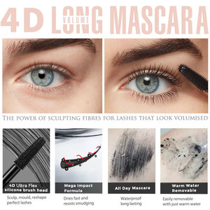 Máscara de Pestañas de Fibra 4D con Logotipo Personalizado ALIVER, Resistente al Agua, Pestañas Largas y Voluminosas, Maquillaje de Pestañas, Fabricante de Marca Privada OEM ODM - Product Image 3
