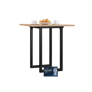O-Frame Steel Dining <b>Table</b> <b>Legs</b> 23.6x15.7x28.7 In Black Heavy Duty Industrial Design - Product Image 1