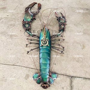 Escultura Steampunk <span class=keywords><strong>de</strong></span> <span class=keywords><strong>Hierro</strong></span> Realista <span class=keywords><strong>de</strong></span> Gran Tamaño para Colgar <span class=keywords><strong>en</strong></span> la Pared <span class=keywords><strong>de</strong></span> Restaurantes, Color Personalizado, Hecha a Mano - Product Image 4