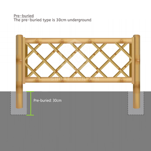 Modèle 3D <span class=keywords><strong>de</strong></span> style <span class=keywords><strong>japonais</strong></span> Clôture plate artificielle en bambou Accessoires <span class=keywords><strong>de</strong></span> clôture <span class=keywords><strong>de</strong></span> criblage en bambou synthétique pour le jardin - Product Image 5
