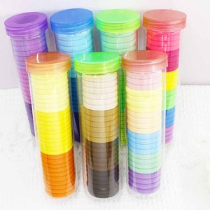 24Pcs Mỗi Hộp Đa-Màu Đàn Hồi Tóc Ban Nhạc Cho Cô Gái Chất Lượng Tốt Cao Su Tóc Ban Nhạc Ngọt Ngào Phong Cách Dễ Thương Thuận Tiện Bao Bì - Product Image 1