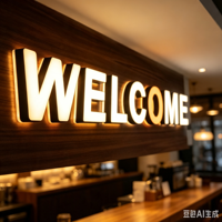 Enseigne commerciale, enseigne lumineuse LED, lettres 3D, signalétique LED, enseignes personnalisées pour magasins, lettres en acrylique