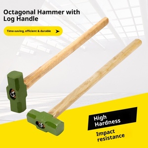 เครื่องมือทุบผนังค้อนขนาดใหญ่พร้อมที่จับ<span class=keywords><strong>ค้อน</strong></span>แปดเหลี่ยม<span class=keywords><strong>ด้าม</strong></span>ไม้ค้อนแข็ง - Product Image 1