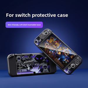 Scocca in Silicone morbido rimovibile per <span class=keywords><strong>Nintendo</strong></span> <span class=keywords><strong>Switch</strong></span> OLED Console protettiva TPU <span class=keywords><strong>Joystick</strong></span> tappi accessori per videogiochi - Product Image 5