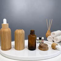 Nouveau Diffuseur d'Arômes en Promotion, Inhalateur Nasal à Huiles Essentielles avec Bâtonnet en Coton et Bouteille de Sérum en Bambou