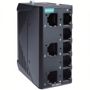 Moxa EDS-2008-EL Switch Ethernet No Administrado de 8 Puertos para Montaje en Riel DIN, Redes Industriales - Product Image 2