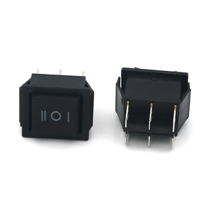 Đen PA66 không thấm nước thuyền hình tự đặt lại <span class=keywords><strong>ON</strong></span>-<span class=keywords><strong>OFF</strong></span> Rocker mô hình chuyển đổi KCD4-203A chứng nhận cho Max. 250VAC điện áp - Product Image 4