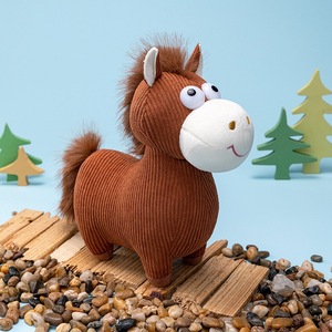 Peluche di Pony Morbidi e Coccolosi in Cotone PP, Mascotte Portafortuna in Quattro Colori, Regalo di Capodanno per Bambini - Product Image 4