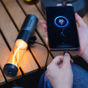 Linterna portátil multifuncional tipo C con zoom telescópico recargable LED para acampar al aire libre - Product Image 6