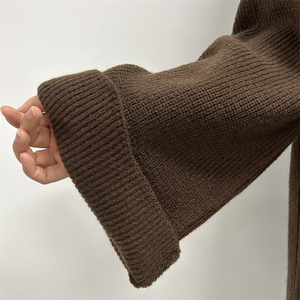 New Áo Len Abaya Độ Dày Mùa Đông Dài Ăn Mặc Chất Lượng Cao Cổ Điển Hồi Giáo Quần Áo Sóng Cuff khiêm tốn Ấm Đóng Abaya - Product Image 5