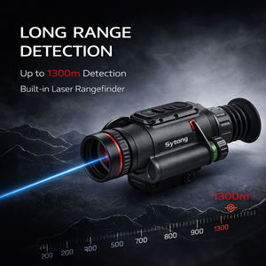 กล้องมองภาพความร้อนแบบตาเดียว Sytong Lm02-25lrf กล้องมองกลางคืน 256x192 พร้อมเลเซอร์วัดระยะ 1000 ม. สำหรับการล่าสัตว์ Lm02-25lrf Night - Product Image 3