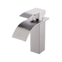 Robinet mitigeur de lavabo à levier unique, noir, Standard européen