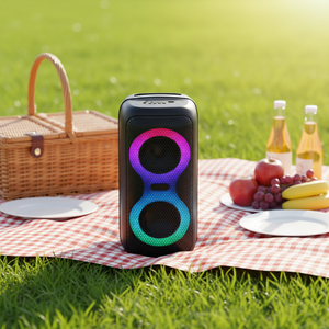 Altavoz Exterior <span class=keywords><strong>Havit</strong></span> SQ125BT con Luces RGB, Sistema de Karaoke Inalámbrico Bluetooth para Eventos al Aire Libre, Altavoz para Fiestas - Product Image 2