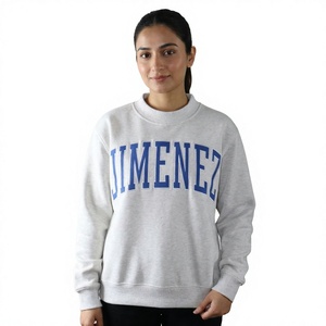 Sudadera con Capucha JIMENEZ 100% Algodón, Sudadera con Capucha de Invierno, Apliques Bordados, Cierre de Cremallera, Cuello Ancho, Estampado de Letras, Corte Regular, Informal de Otoño - Product Image 1