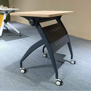 <span class=keywords><strong>Tavolo</strong></span> <span class=keywords><strong>da</strong></span> Conferenza Pieghevole Regolabile in Altezza di Alta Qualità con Struttura in Acciaio Moderna ed Ecologica per Ufficio - Product Image 5