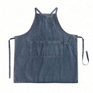 Tablier élégant unisexe en coton durable pour hommes et femmes, idéal pour la cuisine, les services alimentaires, le jardinage et la peinture - Product Image 4