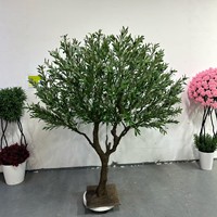 Grand olivier artificiel d'intérieur détachable, style nordique, plante verte bionique, vente transfrontalière, plante artificielle en plastique pour intérieur