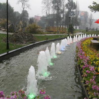 Fuente de Agua Profesional de Acero Inoxidable para Jardín Exterior, Decorativa, con Sistema de Chorro de Agua Espumosa Tipo Torre de Hielo