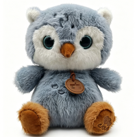 Peluche hibou moelleuse, idéale comme prix pour machine à griffes et cadeau romantique pour couple, décoration de bureau à domicile