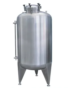 200-8000L Réservoir de stockage vertical sanitaire de récipient à pression chimique cosmétique d'eau d'acier inoxydable de catégorie comestible