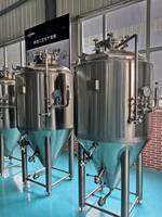 Fermenteur conique à double enveloppe en acier inoxydable pour vin et bière, 800L, 1000L, 1200L, 1500L