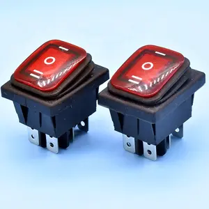 KCD4 3 Position Indicator illuminates Rocker Switch LED Waterproof Button Power Supply 12V Switch