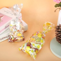 Sacs de friandises en plastique OPP avec attaches torsadées Sacs de bonbons en cellophane pour violoncelle pour biscuit de boulangerie