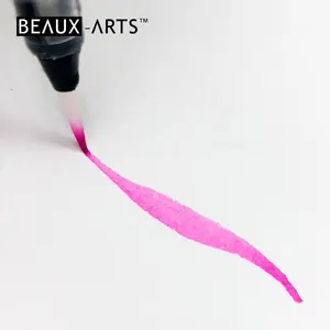 White Plastic Handle Refill Portable Water Paint Brush Set Watercolor Painting Brush Pen