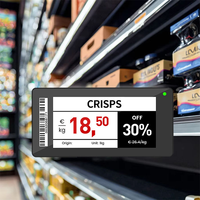 Slimme Update 2,9 Inch ESL Elektronisch Schaplabel 4 Kleuren E-Paper Digitaal Prijskaartje voor Retail Oplossingen