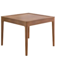La chaise de visite HKY-005 adaptée aux personnes âgées est un fauteuil moderne avec un tissu technique vert olive et un cadre en bois de frêne massif.