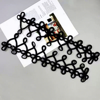 Bouton chinois fait main de style épinglette pour la décoration de costumes et de manteaux, en matériau écologique