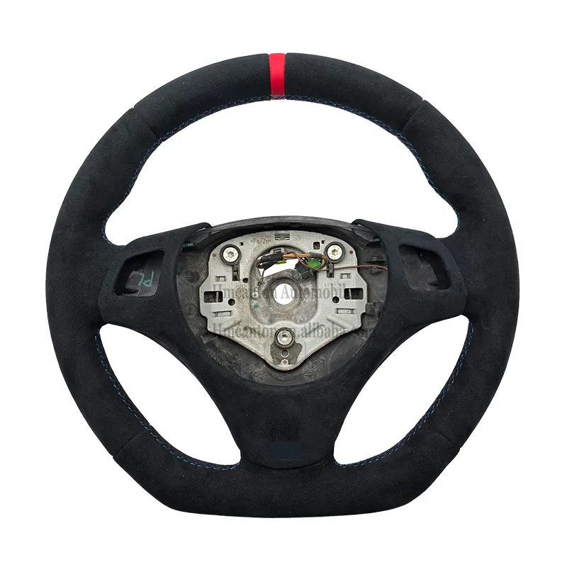 Régulier + avec trous Paddles + Alcantara + point de rayure rouge + couverture
