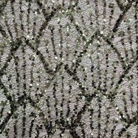 Tissu de Robe Formelle pour Femme en Dentelle Fantaisie à Motifs Géométriques Brodé de Paillettes et de Perles pour Robes de Soirée – Tissu Magnifique