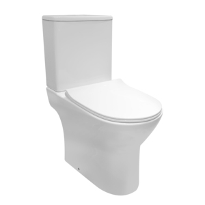 Inodoro de Cerámica Moderno de Alta Calidad con Doble Descarga y Asiento con Tapa UF HTT-45C/D, Francia - Product Image 1