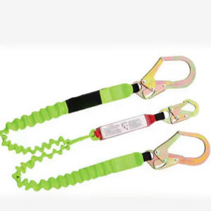 Longe de protection contre les chutes de sécurité absorbant les chocs avec double mousqueton | Échafaudage de construction de <span class=keywords><strong>couvreur</strong></span> en sangle robuste - Product Image 5