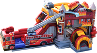 Tobogán Inflable Gigante con Forma de Barco Pirata, Material de PVC, Uso Comercial en Exteriores, FAN BOUNCE