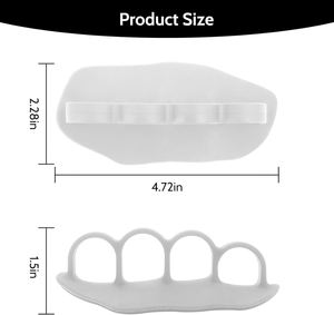 Poignées de musculation en silicone à 4 trous de 2e génération, poignée pour soulevé de terre, poignée de gymnastique pour l'entraînement physique - Product Image 2