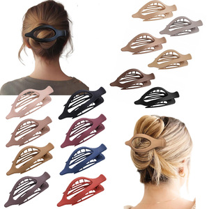 Horquilla puntiaguda lijada, horquilla grande de moda para peinados, horquilla con forma de pato, accesorio para el cabello transfronterizo, horquilla de tiburón, venta al por mayor - Product Image 2