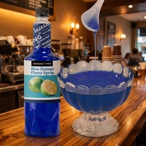 <span class=keywords><strong>Sirop</strong></span> aromatisé à l'orange bleue personnalisé de 750ml pour café <span class=keywords><strong>cocktail</strong></span> smoothies sodas boissons lait thé ingrédients de la boutique - Product Image 1