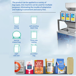 Machine d'emballage commerciale automatique pneumatique pour petits sacs de riz, café, noix, arachides, noix de cajou, avec scellage trois côtés et remplissage - Product Image 6